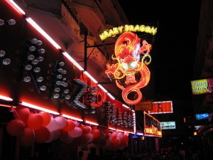 Krazy Dragon sign at Sunee Plaza, Pattaya