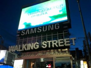 Display device on Pattaya Walking Street
