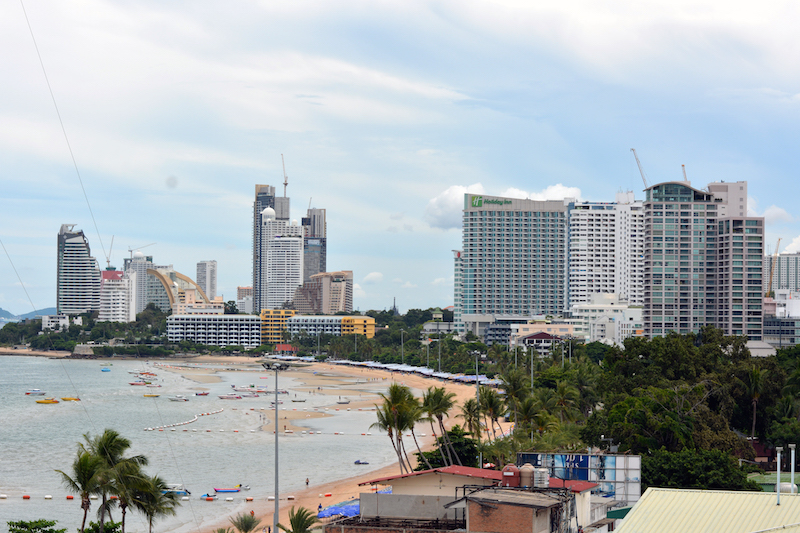 Pattaya skyline and beach