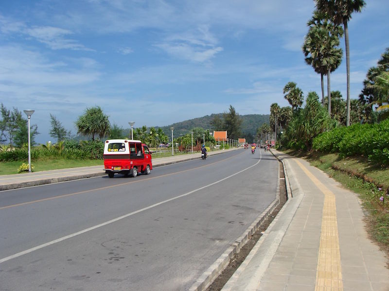 Road in Phuket Island, Thailand.