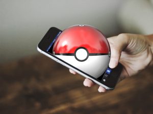 Pokemon Go smartphone and logo