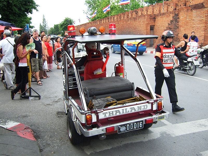 Chiang Mai police tuk tuk