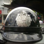 Helmet for traffic police in Thailand