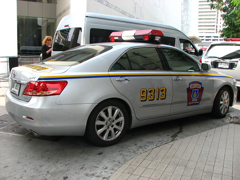 Thailand Police Highway Patrol Toyota Aurion