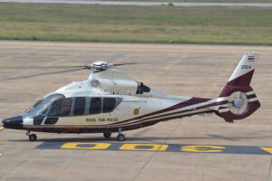 Thai police helicopter Eurocopter EC155 in Khon Khaen