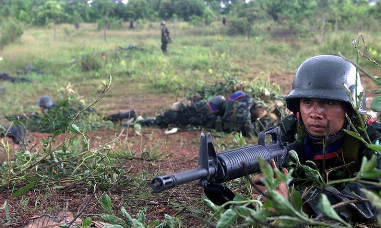 Thai Army soldier with M16A1 2000