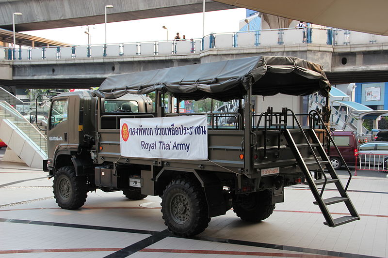 Royal Thai Army vehicle in Bangkok