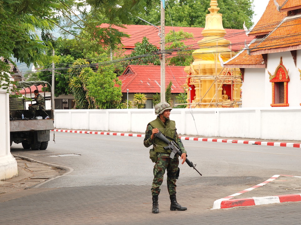 Thai military in Chiang Mai