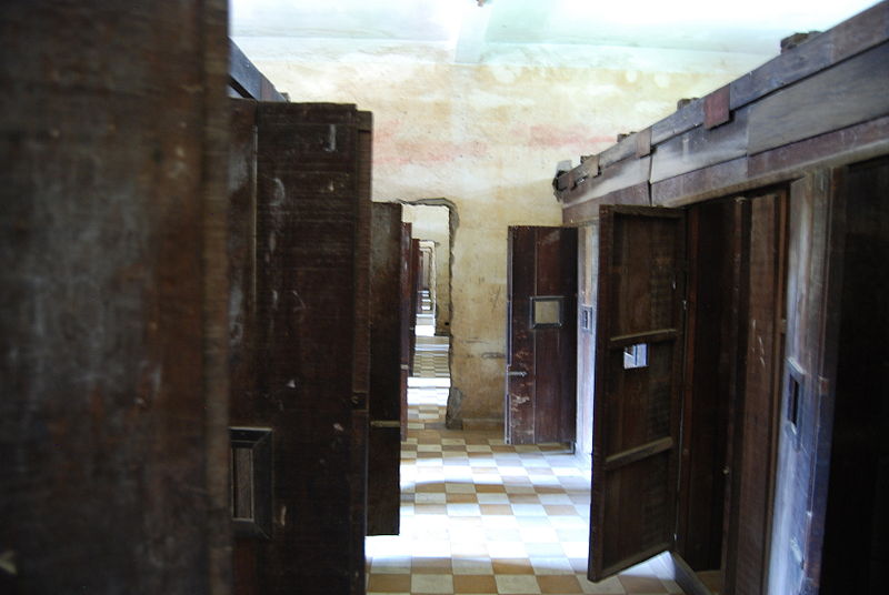 Cell doors, Security Prison 21 (S-21), Tuol Sleng Genocide Museum, Phnom Penh, Cambodia