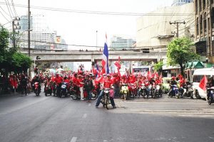 Red Shirt Army in Bangkok, Thailand