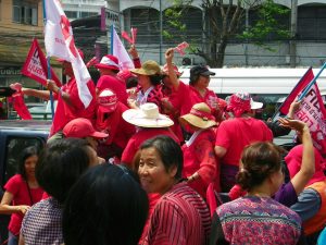 Red Shirt Parade in Bangkok