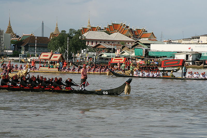 Royal Barge Procession for Royal Kathin Ceremony at Wat Arun