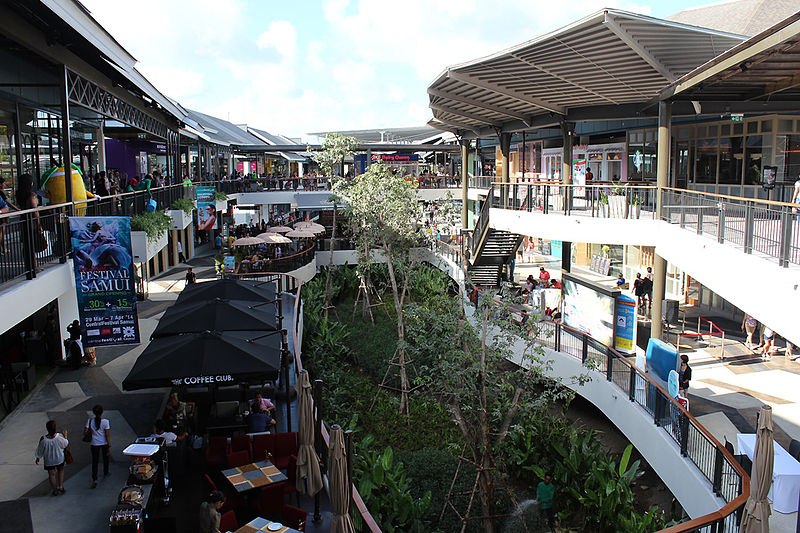 Central Festival mall in Koh Samui