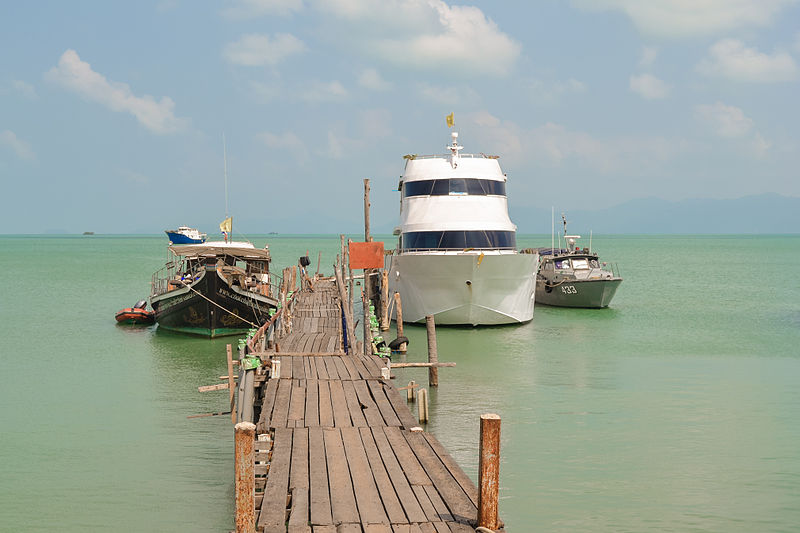 Pier in Koh Samui Island, Surat Thani