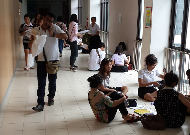 Inside Ramkhamhaeng University in Bangkok