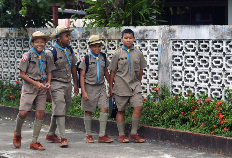 School students in Thailand