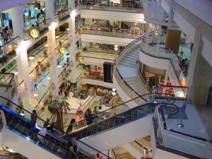 Top view of CentralPlaza Bangna, also known as Central City Bangna shopping centre