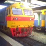 Hitachi Diesel-Electric Locomotive at Bangkok Railway Station
