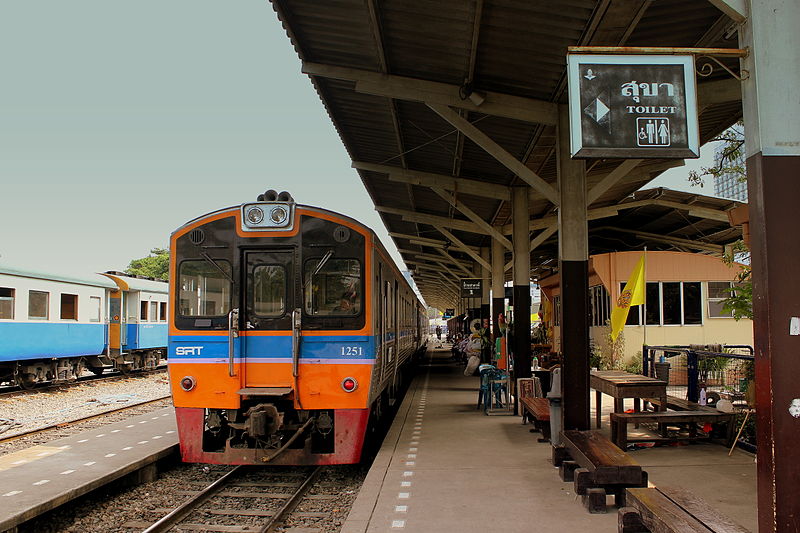 A railway station in Thailand