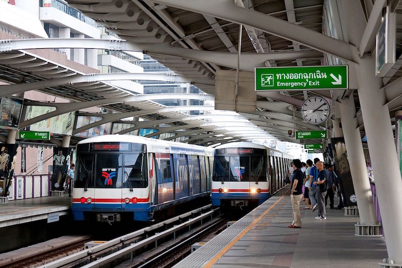 BTS Skytrain at Chong Nonsi station, Bangkok