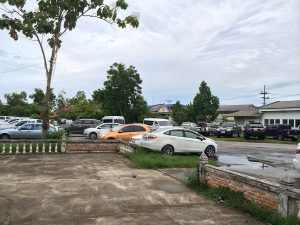 Cars parked in Rusamilae, Pattani