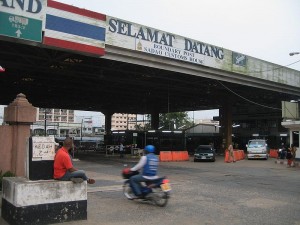 Sadao checkpoint in Danok, Songkhla, southern border with Malaysia