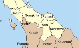 Thailand's Deep South map