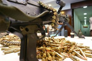 Drug traffickers' weapons, guns and ammunition