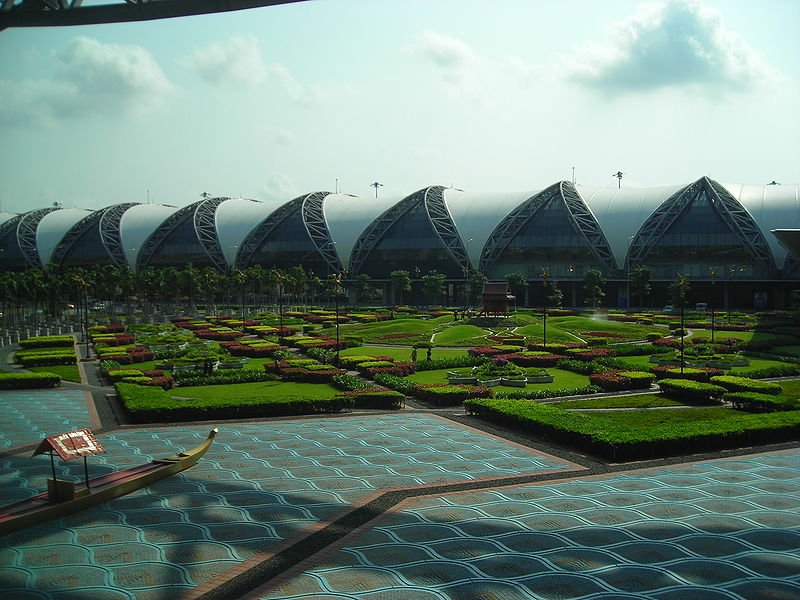 Garden at Suvarnabhumi International Airport, Bangkok