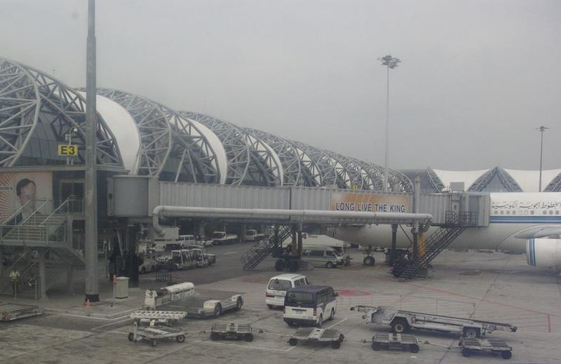 View of Suvarnabhumi Airport in Bangkok