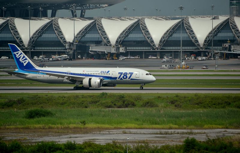 ANA aircraft at Bangkok Suvarnabhumi Airport