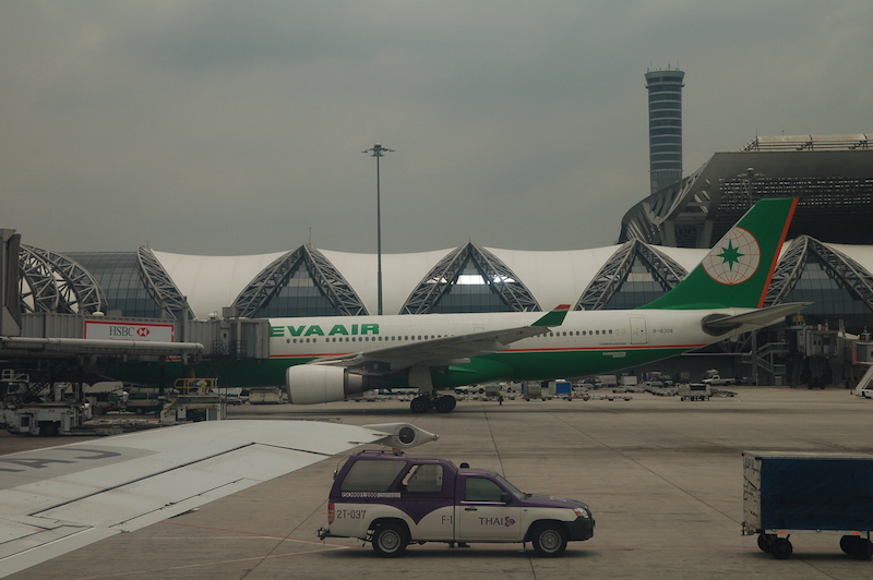 EVA Air Airbus A330 at Suvarnabhumi Airport