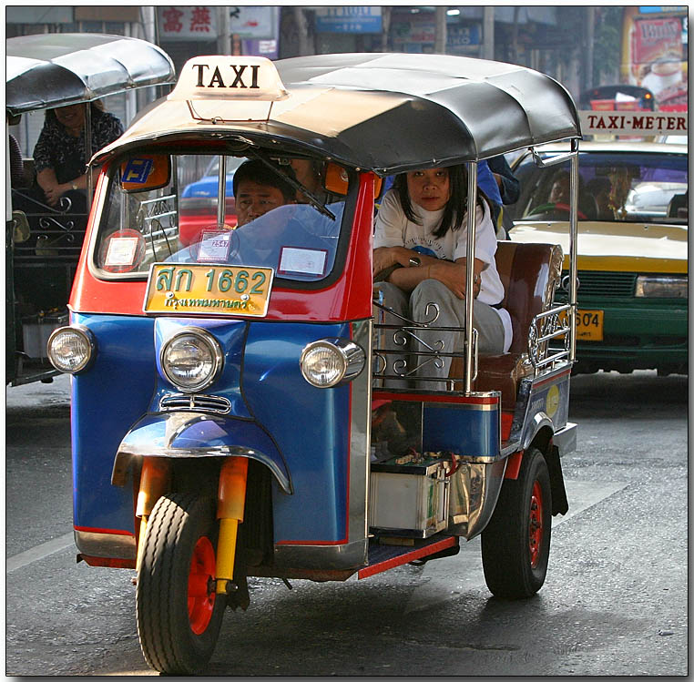 A Tuk Tuk in Thailand.