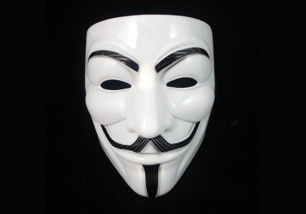 Hacktivist white mask